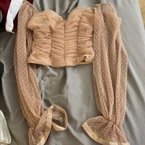 Golden time of day long sleeve blouse